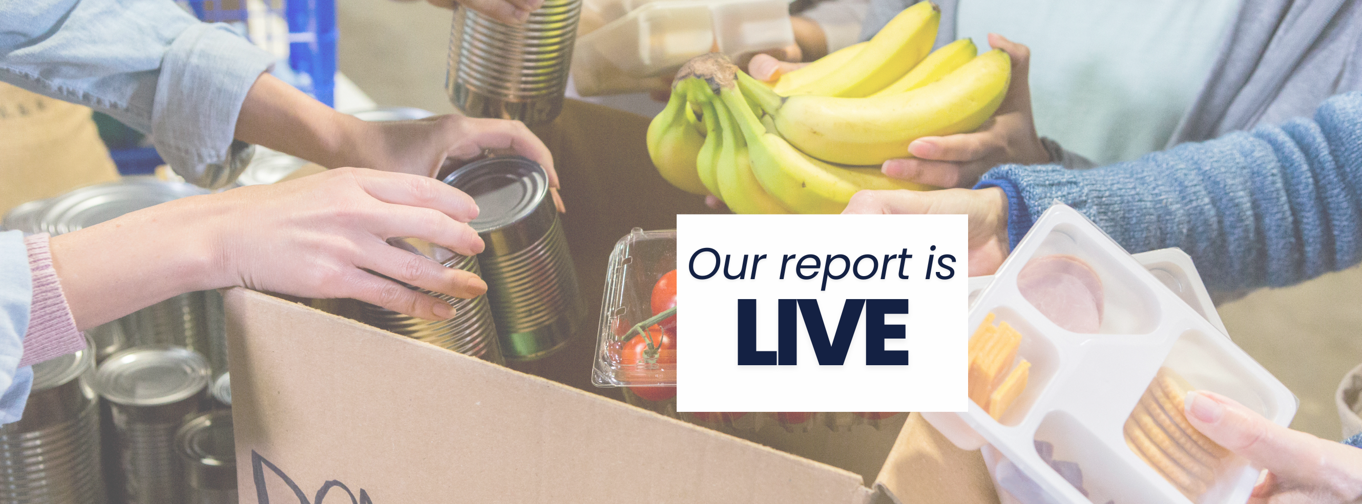 people donating food
