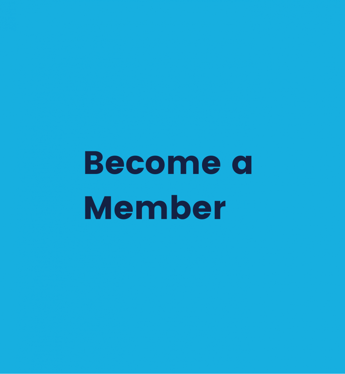 bright blue graphic saying become a member