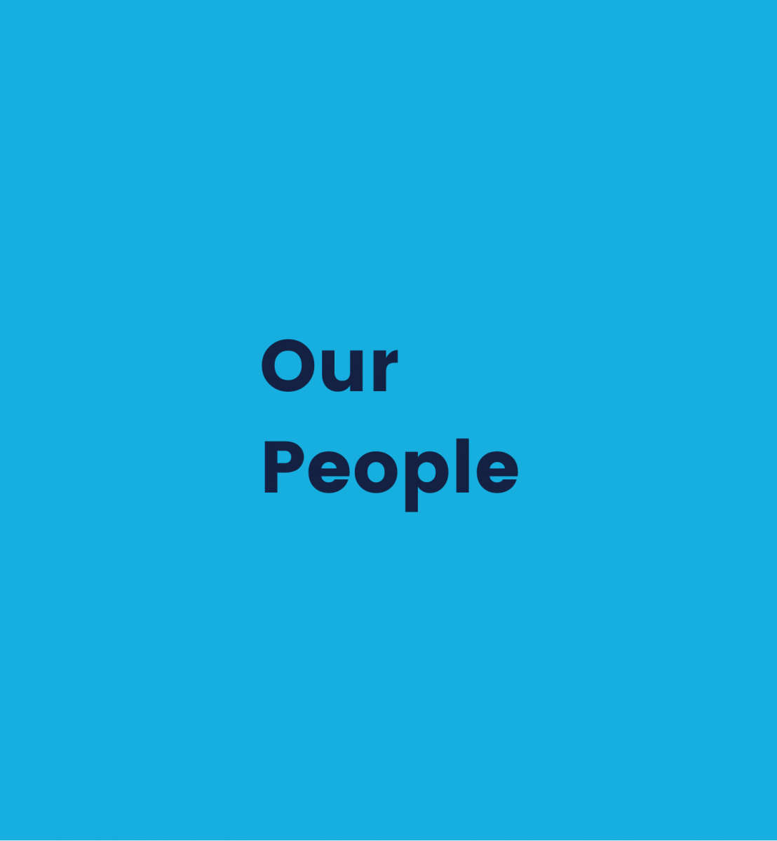 Blue graphic to click to read more on our people