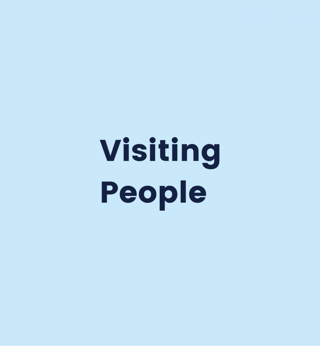 Tab to click through to Visiting People service