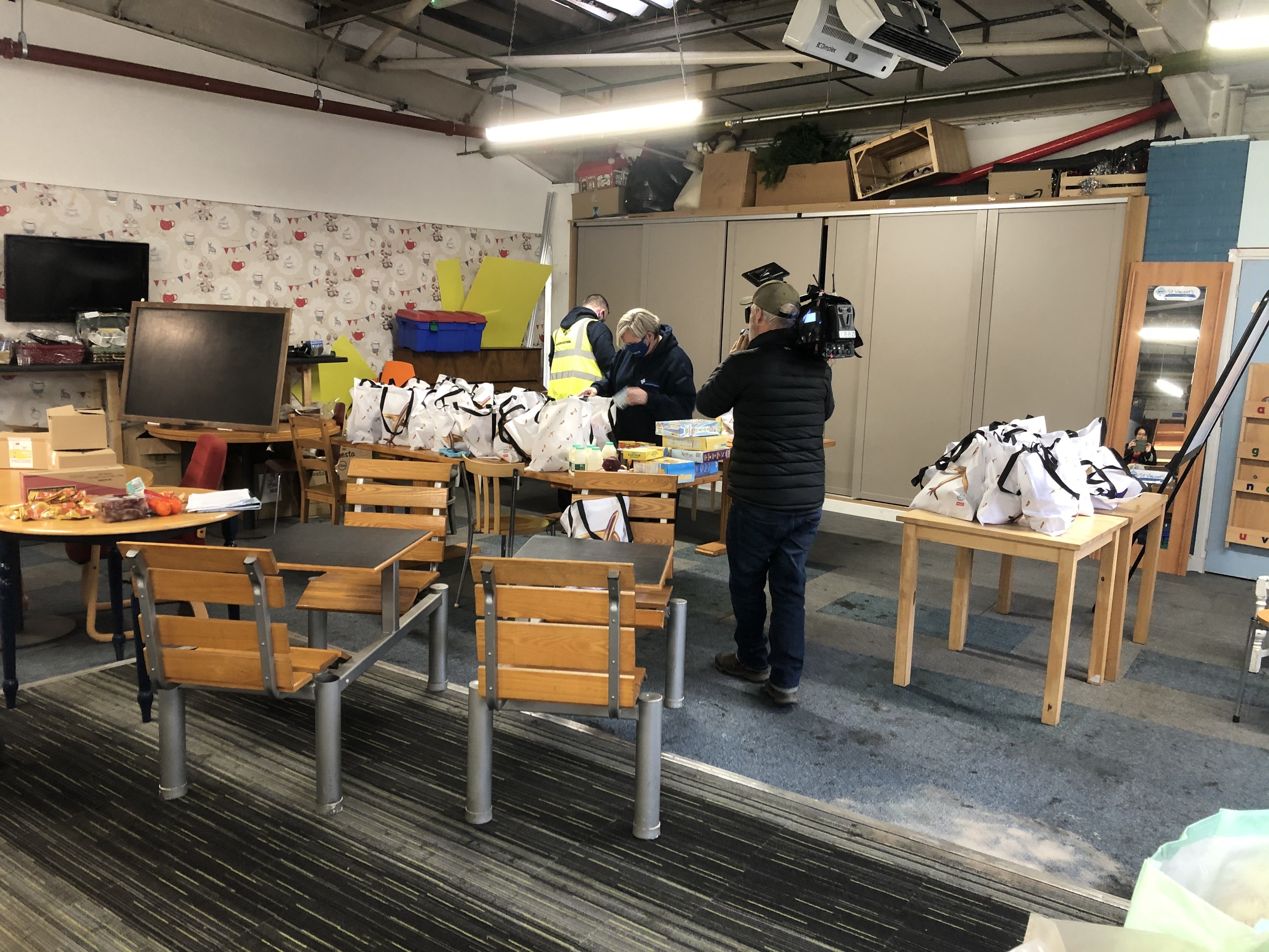 BBC filming at St Vincent's Leeds
