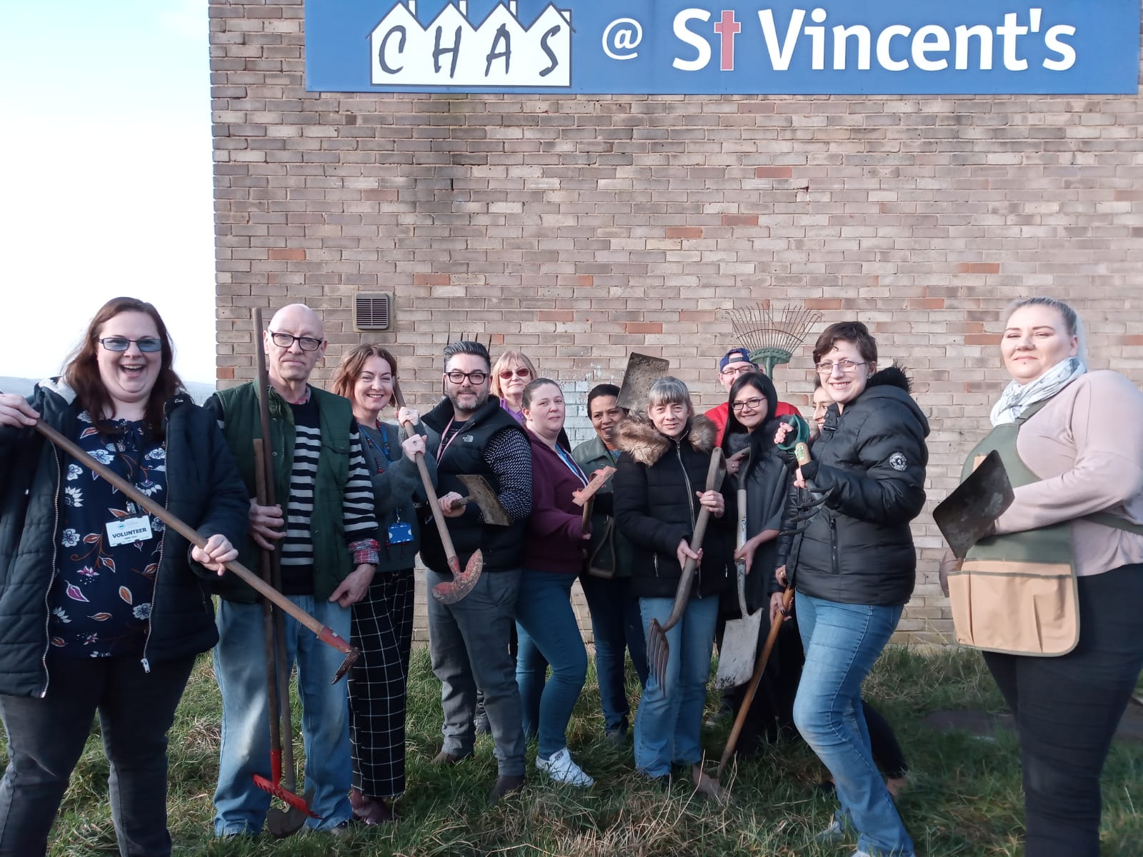 Volunteers helping bring St Vincent's Community Garden to life