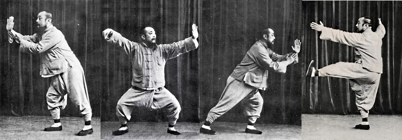 martial arts stances b/w